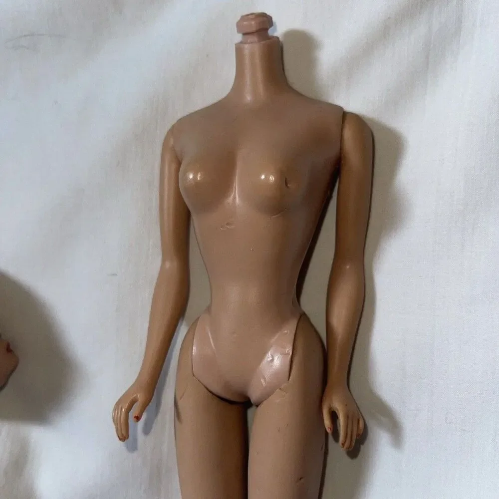 VTG Redhead Titian Early Bubblecut Barbie Only Body Small Knob Lucy Dot Sheath